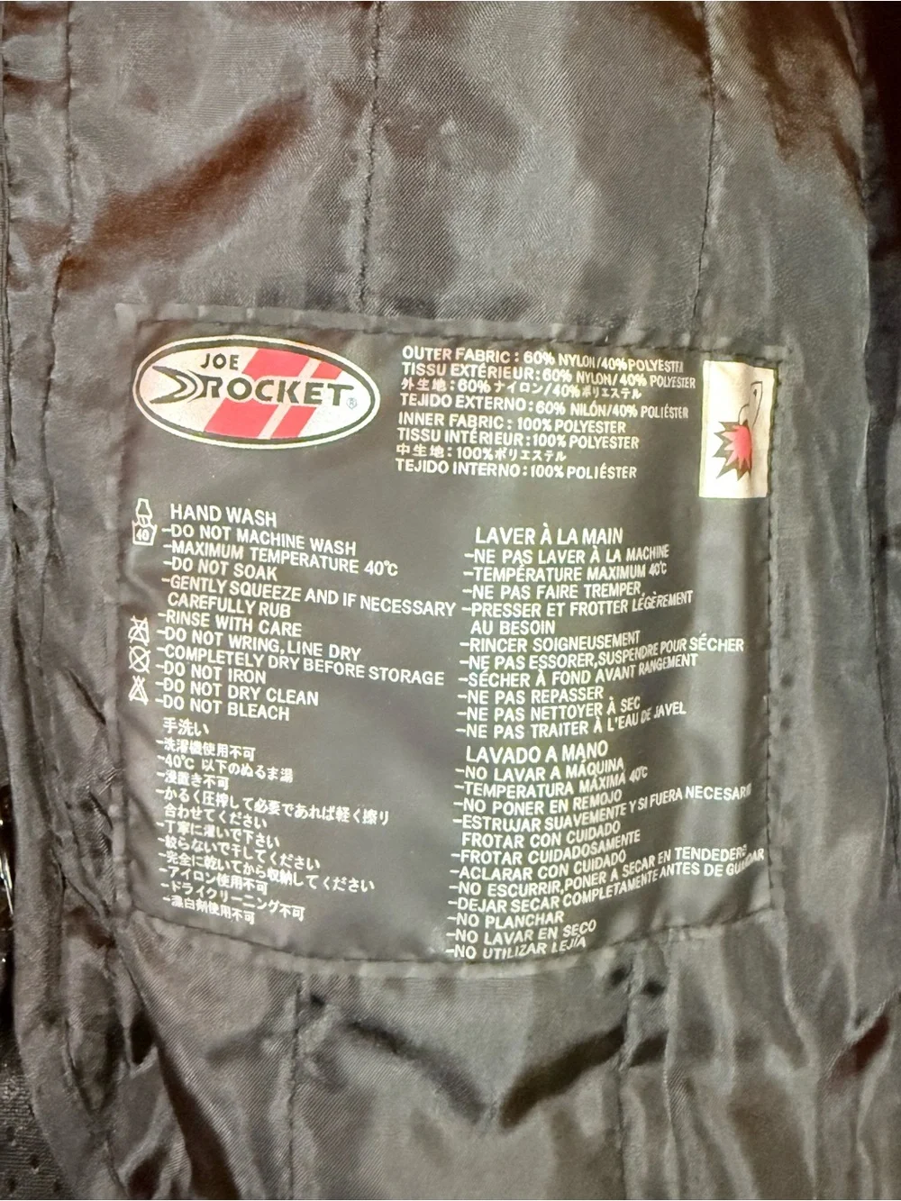 Joe Rocket Black Mesh Performance Motorcycle Jacket